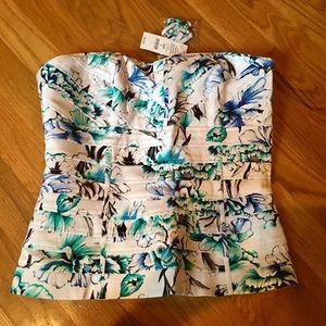 White House Black Market tiered bustier top.